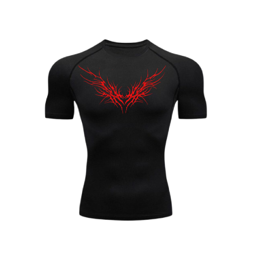 heart of evil compression shirt