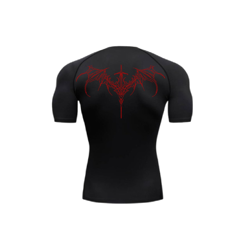 wings of spikes compression shirt