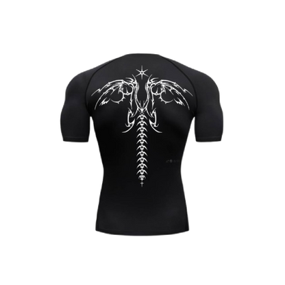 Angel wings compression shirt
