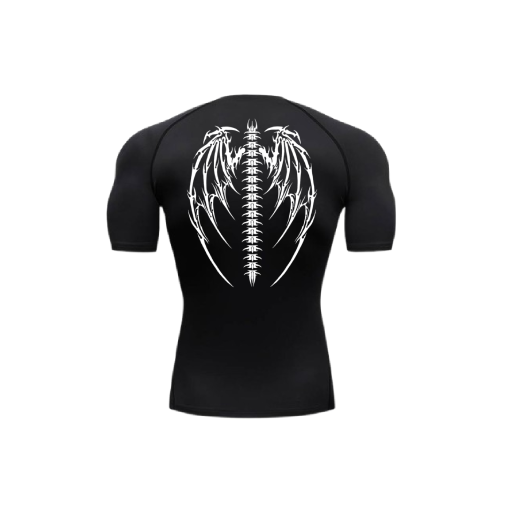 demon wings compression shirt