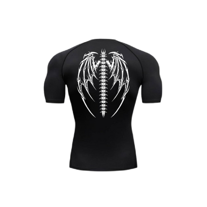 demon wings compression shirt