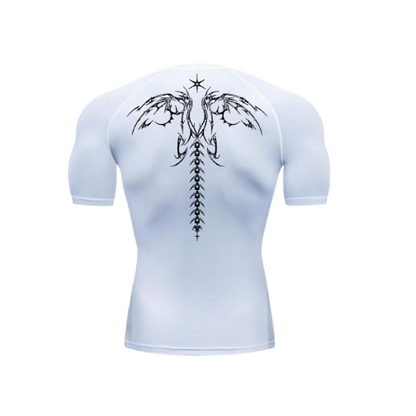 Angel wings compression shirt